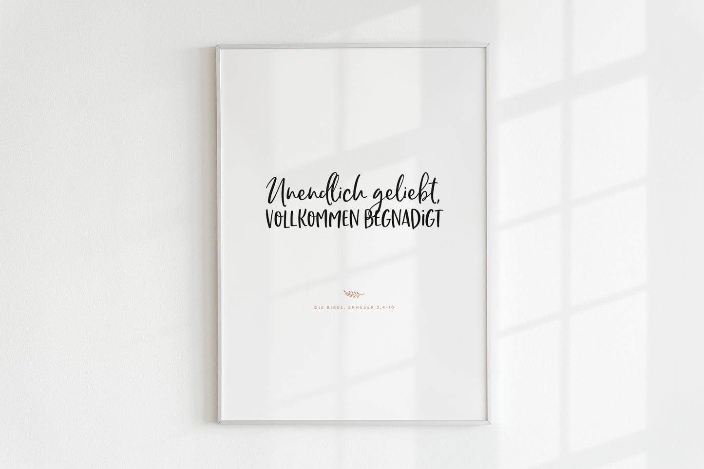 Poster – Unendlich geliebt, vollkommen begnadigt