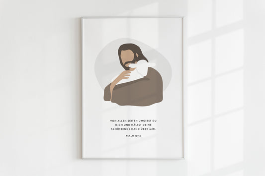 Poster – Der gute Hirte (Psalm 139,5)