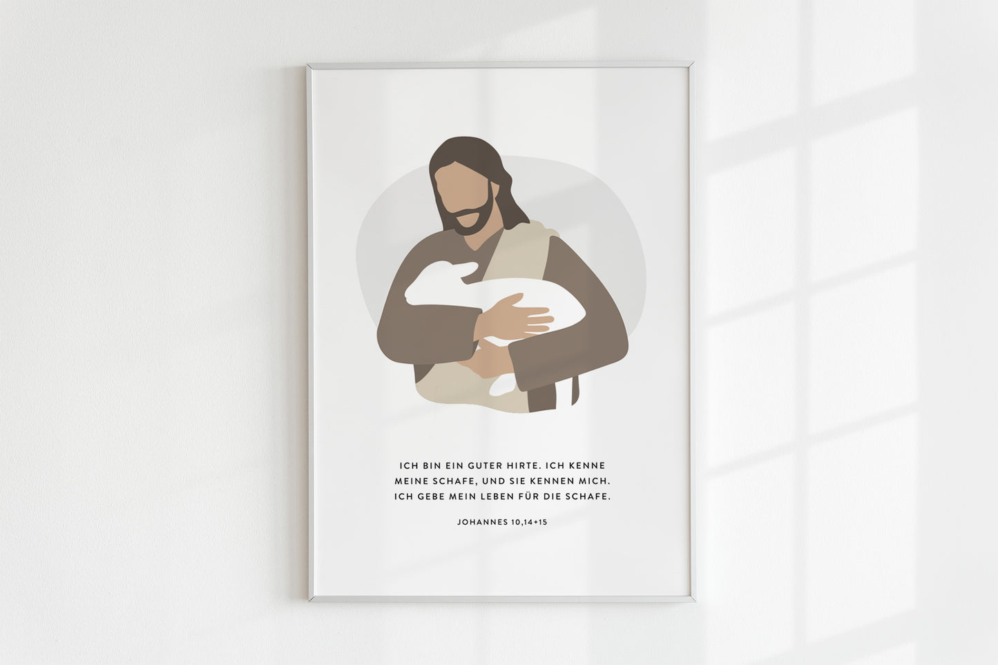 Poster – Der gute Hirte (Johannes 10,14+15)