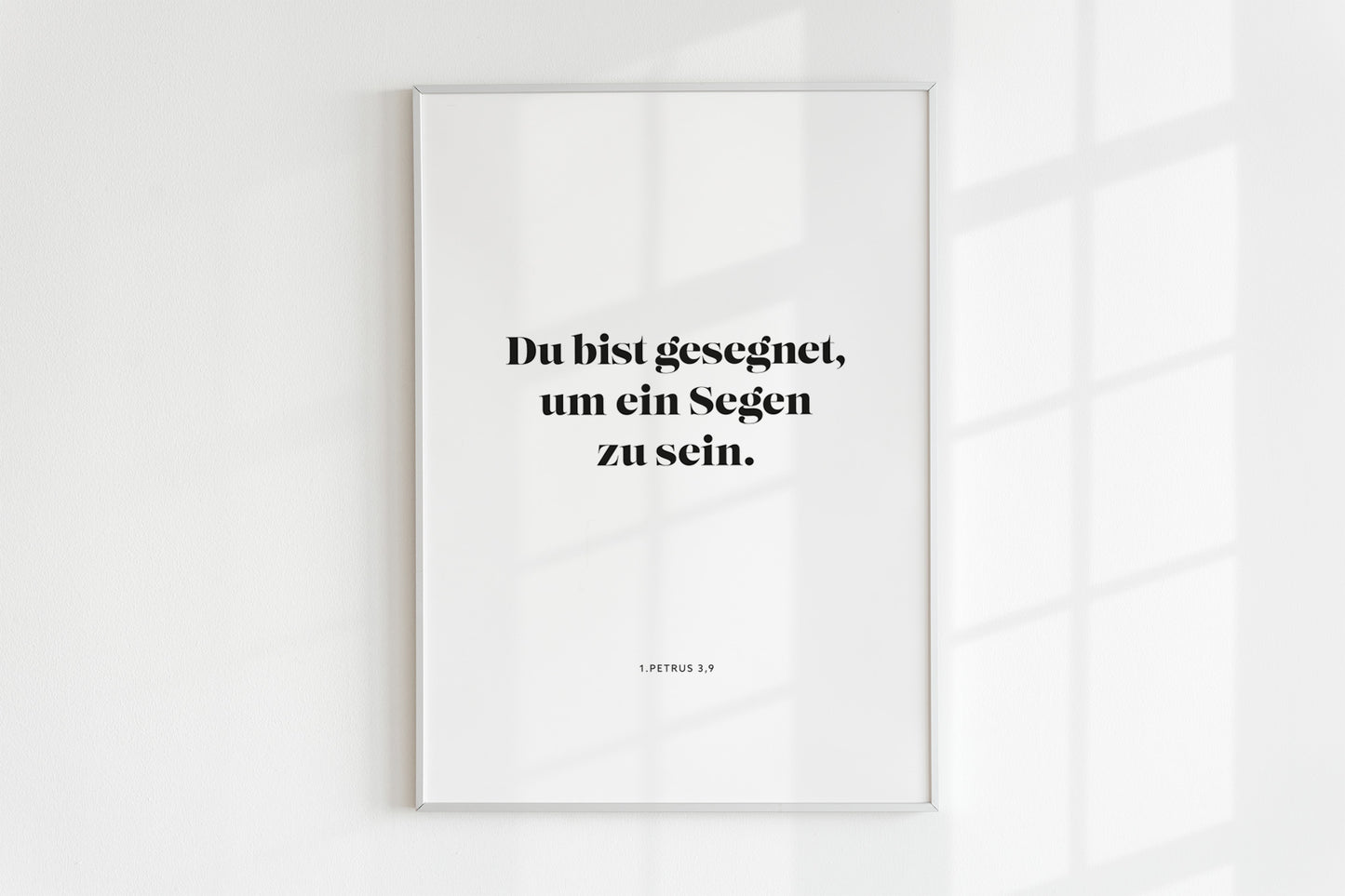 Poster – Du bist gesegnet, um ein Segen zu sein.