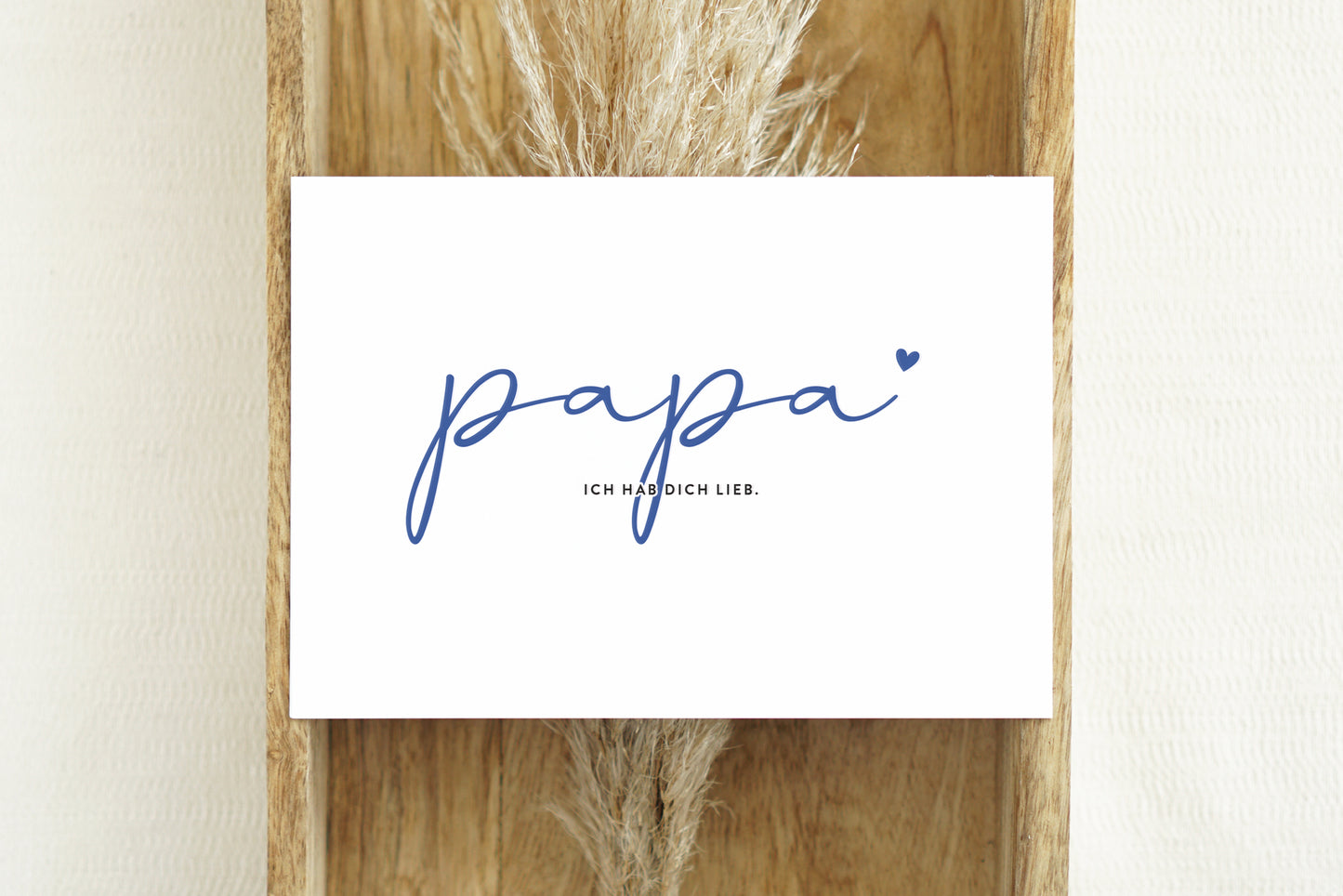 Papa, ich hab dich lieb.