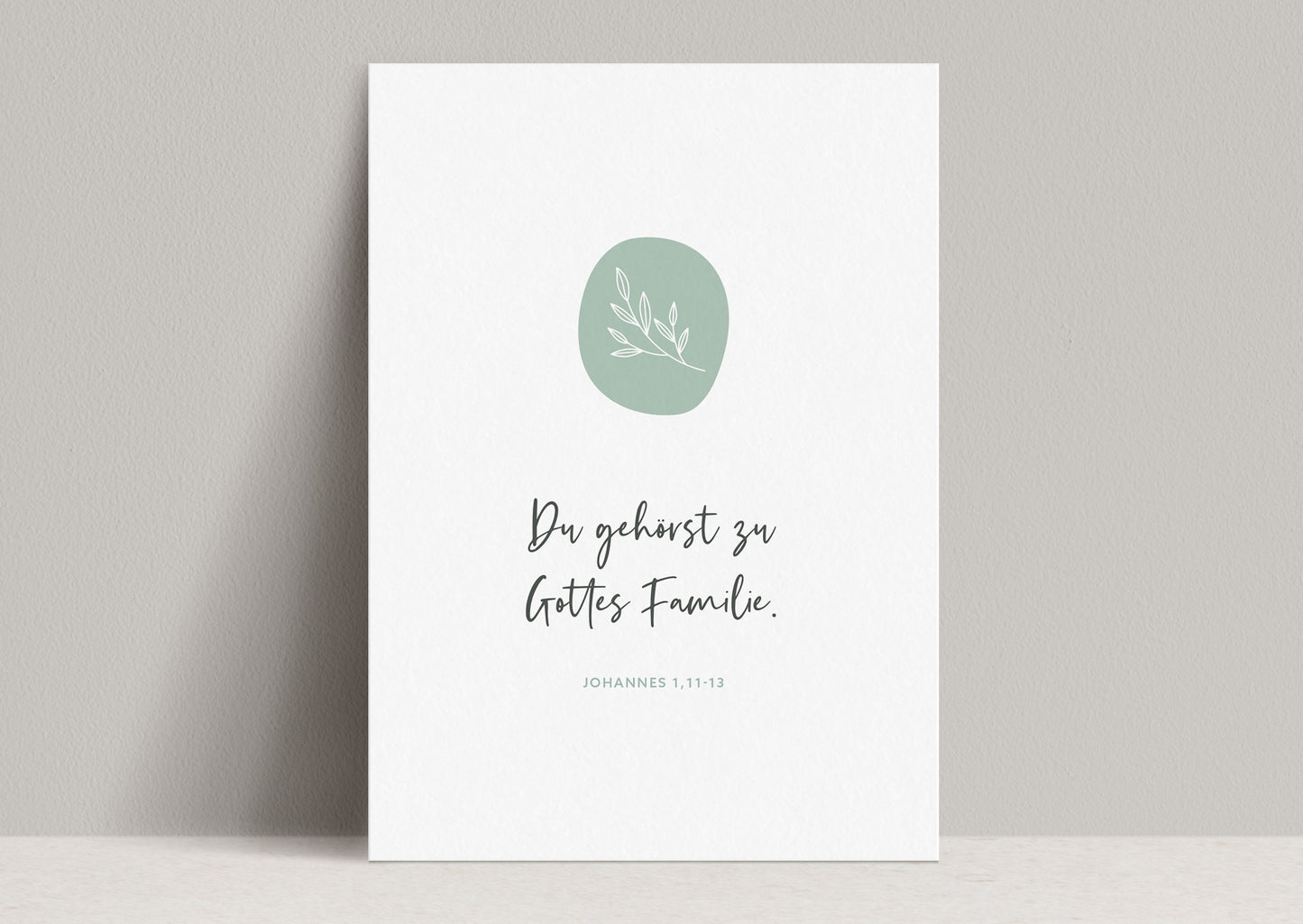 Du gehörst zu Gottes Familie