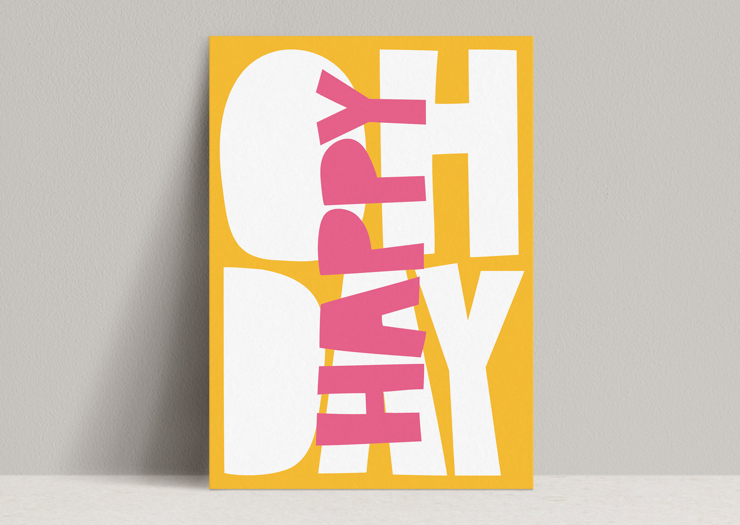 Oh happy day – orange/pink/schräg