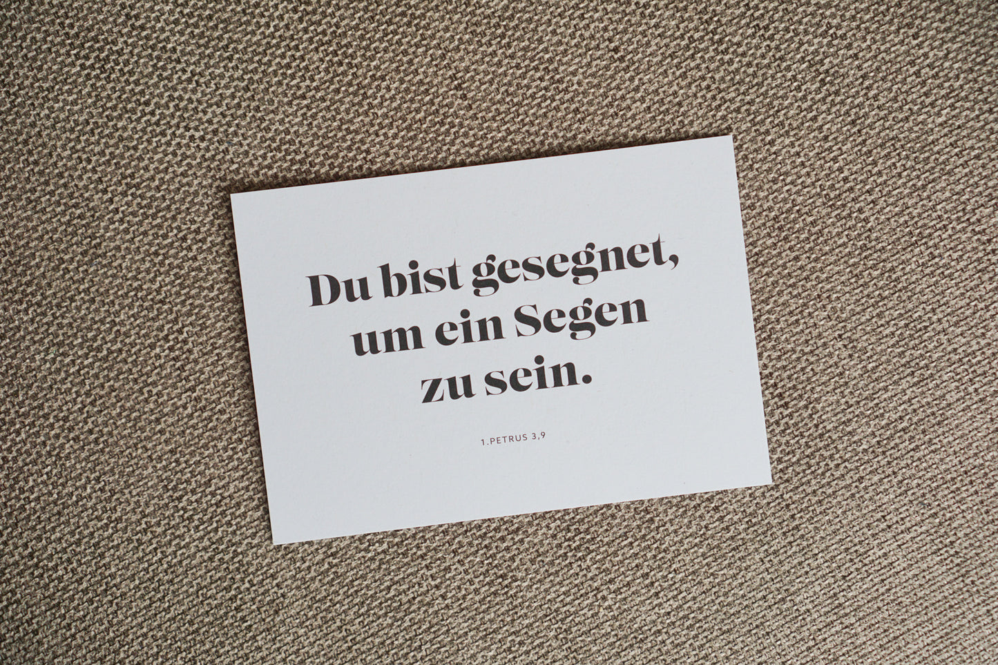 Du bist gesegnet, um ein Segen zu sein.