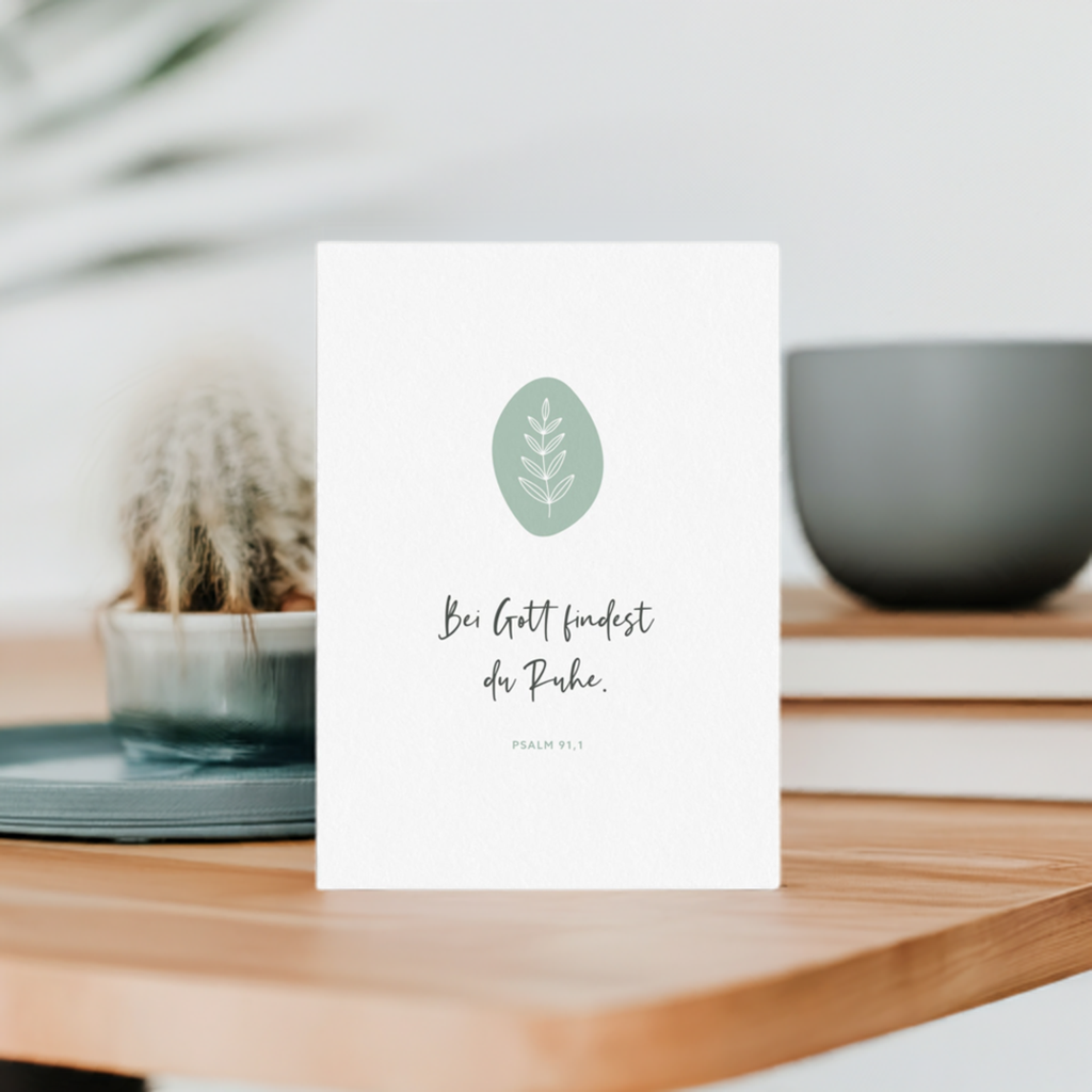 Bei Gott findest du Ruhe.