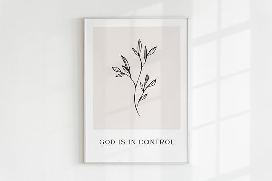 Poster – God is in control