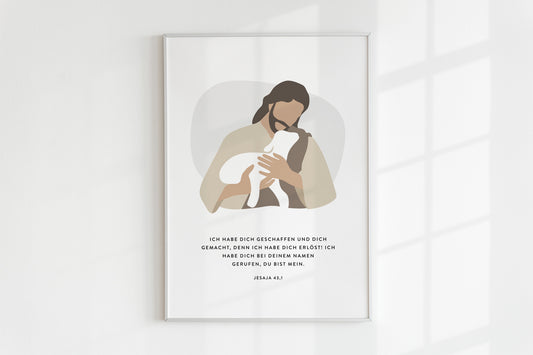Poster – Der gute Hirte (Jesaja 43,1)