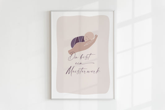 Poster – Du bist ein Meisterwerk