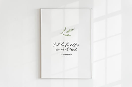 Poster: Ich habe alles in der Hand