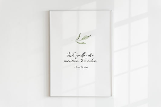 Poster: Ich gebe dir meinen Frieden