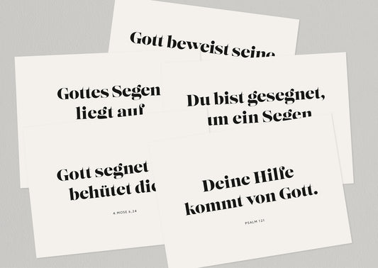 Set “Gott mit dir” – 5 Karten