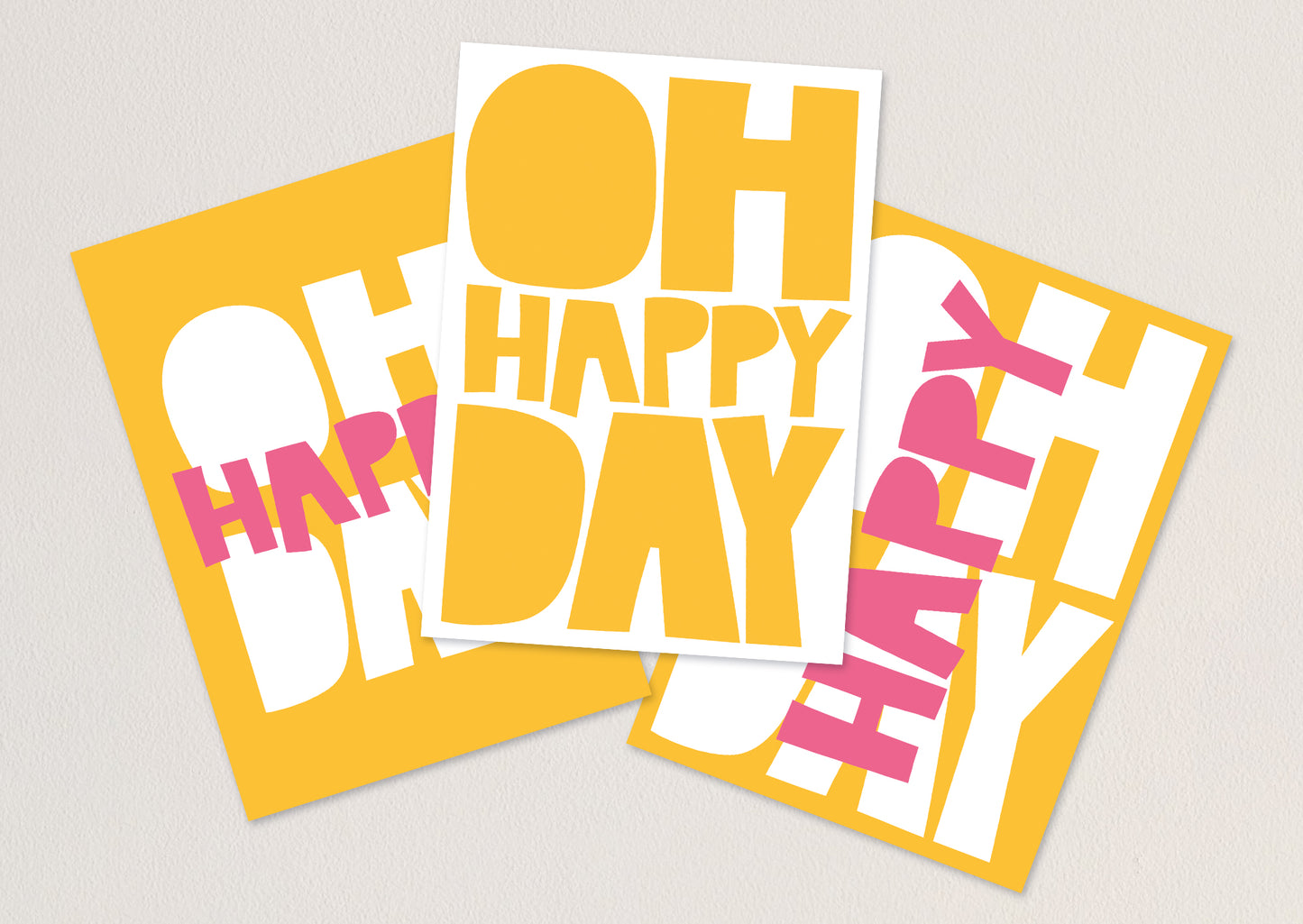 Set “Oh happy day” – 3 Karten